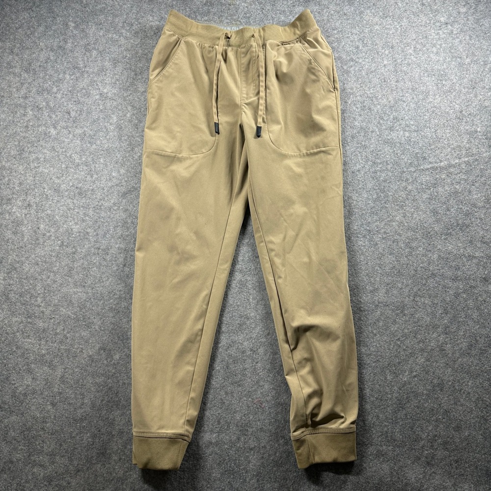 Mack Weldon Joggers Pants Mens Small Tan Performance Stretch Activewear